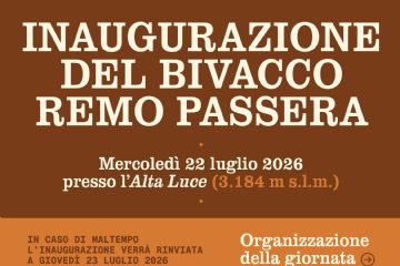 Inaugurazione del bivacco Remo Passera